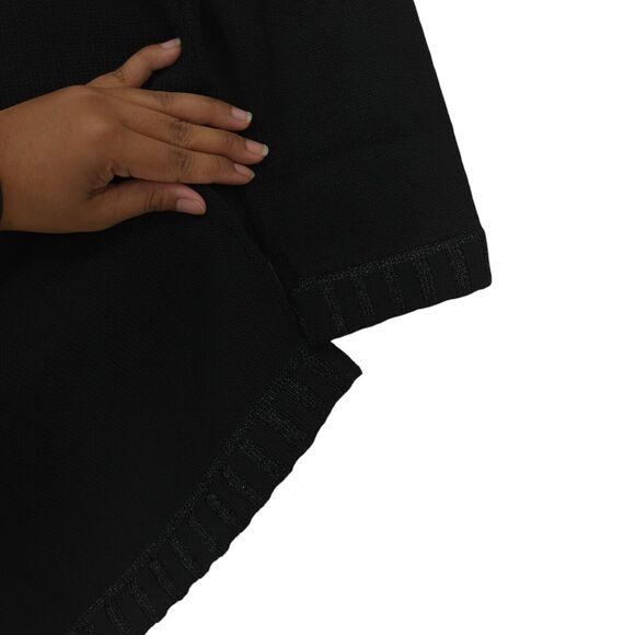 Linda Iki Women S Suit Set Black Knit Blazer Jacket Skirt Shimmer Hawaiian VTG - Picture 9 of 9